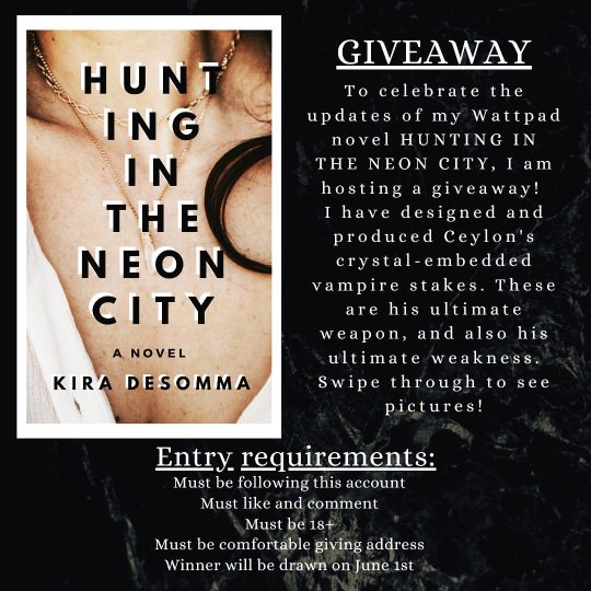 HUNTING IN THE NEON CITY GIVEAWAY!! Enter by commenting!! #giveaway #witchcraft #witchesofinstagram #bookstagram #wattpad...