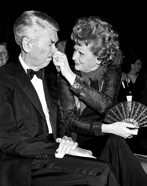 lucille–ball:Lucille Ball and James Stewart, 1980s