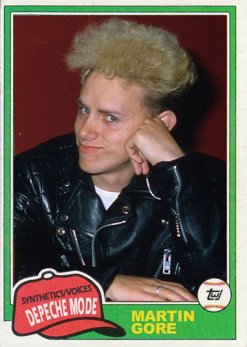 Martin Gore 1981 Topps 2020 Rock Hall of Fame Depeche Mode