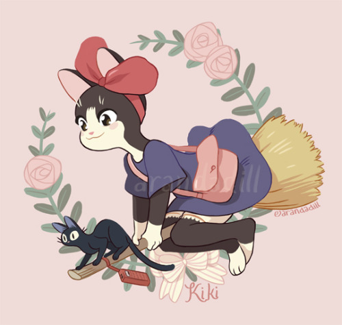 arandadill:Kiki (as a cat) and Jiji (was already a cat). Thanks...