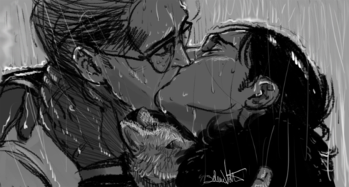 nygmobblepot-fanart:#Nygmobblepot1001kisses8-kissing in the...