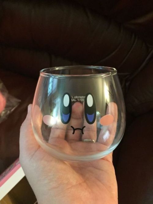 retrogamingblog:Kirby Glasses released by Ichiban Kuji