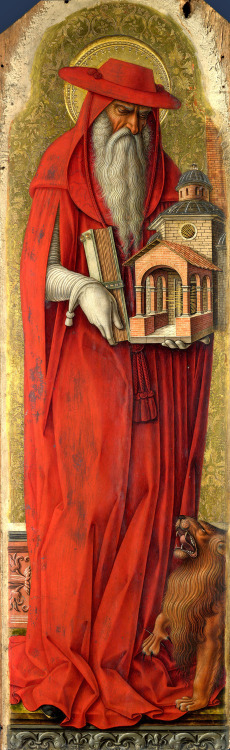 medievalautumn:Saint Jerome / Carlo Crivelli (c. 1435 – c. 1495)