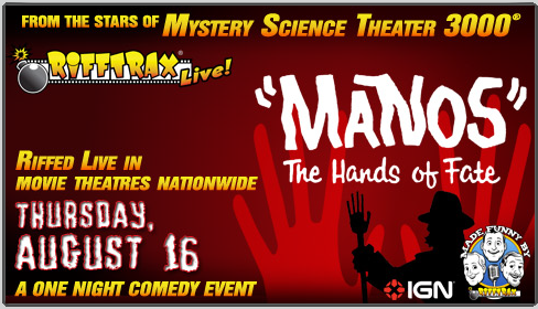 Tickets for this summer’s “Manos” live show go on sale Friday, June 8th. More info here.