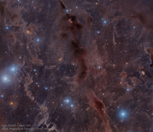 just–space:Dark Nebulas across Taurus : Sometimes even...