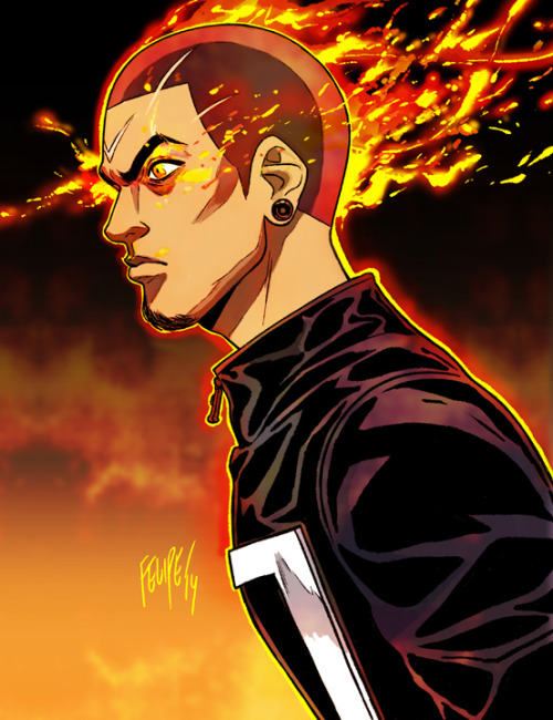 felipesmithart:Robbie Reyes: All-New Ghost Rider by Felipe...