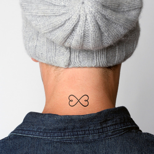 Double heart infinity symbol temporary tattoo, get it here ►... heart;love;infinity;temporary