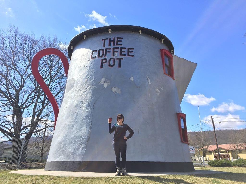 Big Coffee Pot Bedford, PA, USA The perfect pick... Little Karen, Big