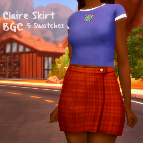 pinealexple:Claire Skirt / BGC / 5 SwatchesI tried a more...