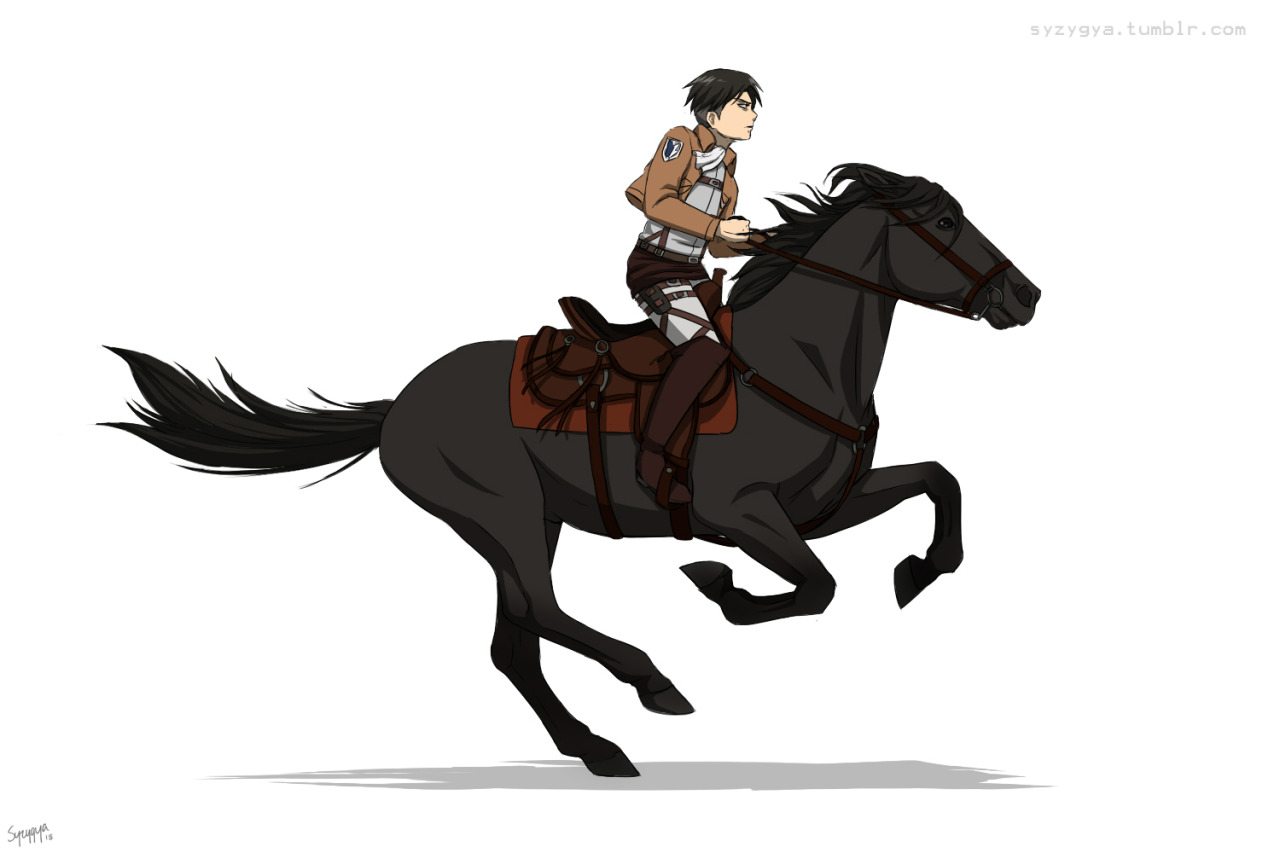 levi on horse figure