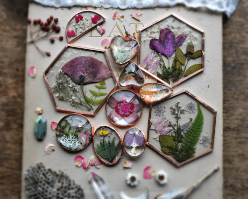 spookyfoxfashion:Hanging Dried Flower Terrariums from MARIAELA