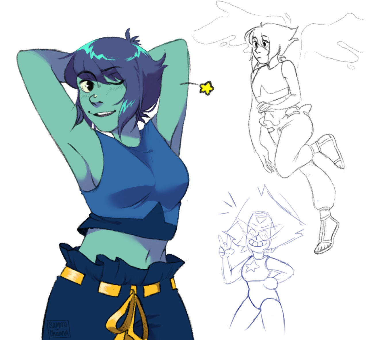 will never get over re-newed Lapis (ft. a lil peri)