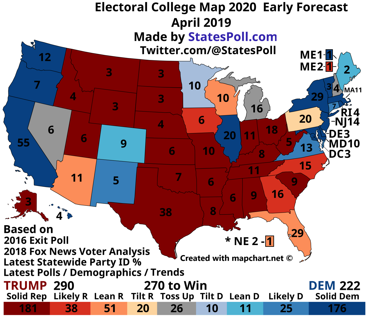 Presidential Election 2020 Electoral College Map