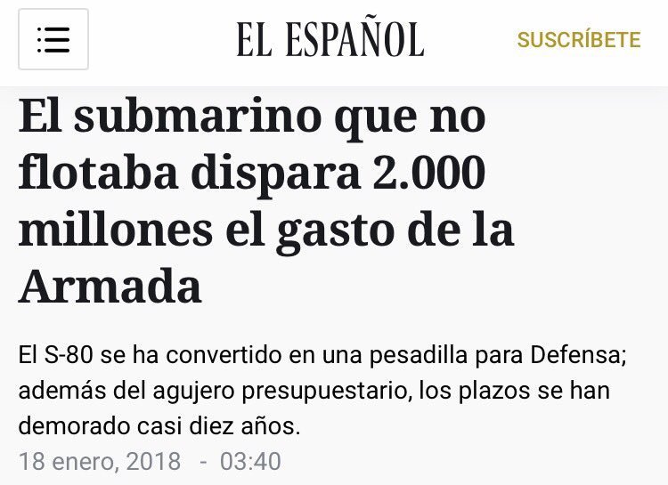 El submarino español