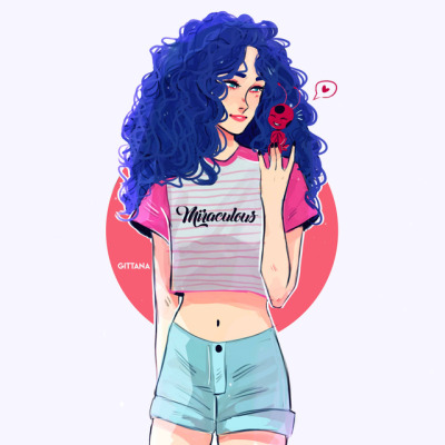 Curly Hair Marinette Tumblr