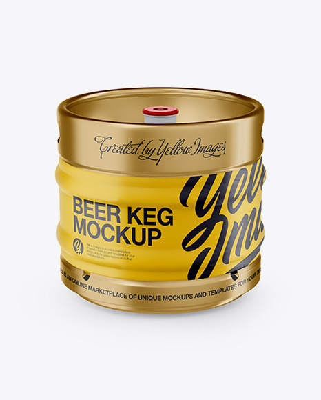 Download deSymbol — 30L Matte Beer Keg Mockup - Front View Download...