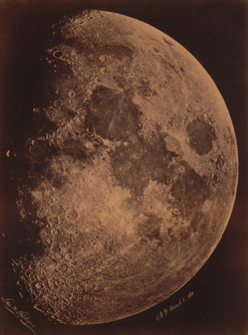 dame-de-pique:Lewis M. Rutherfurd (1816-1892) - Moon, March 6,...