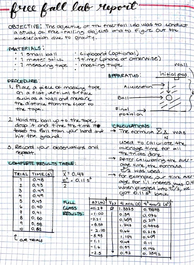 Physics lab report helper