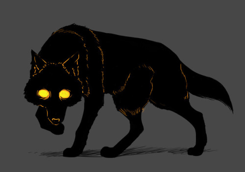 hazoret:Inktober day 8!SCP-023 - “Black Shuck.”Did something...