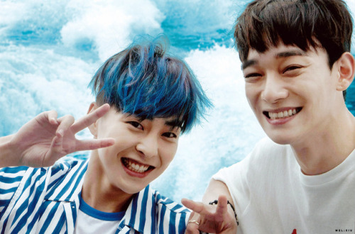 dailyexo:Xiumin, Chen - 181008 ‘dear happiness – From EXO’...