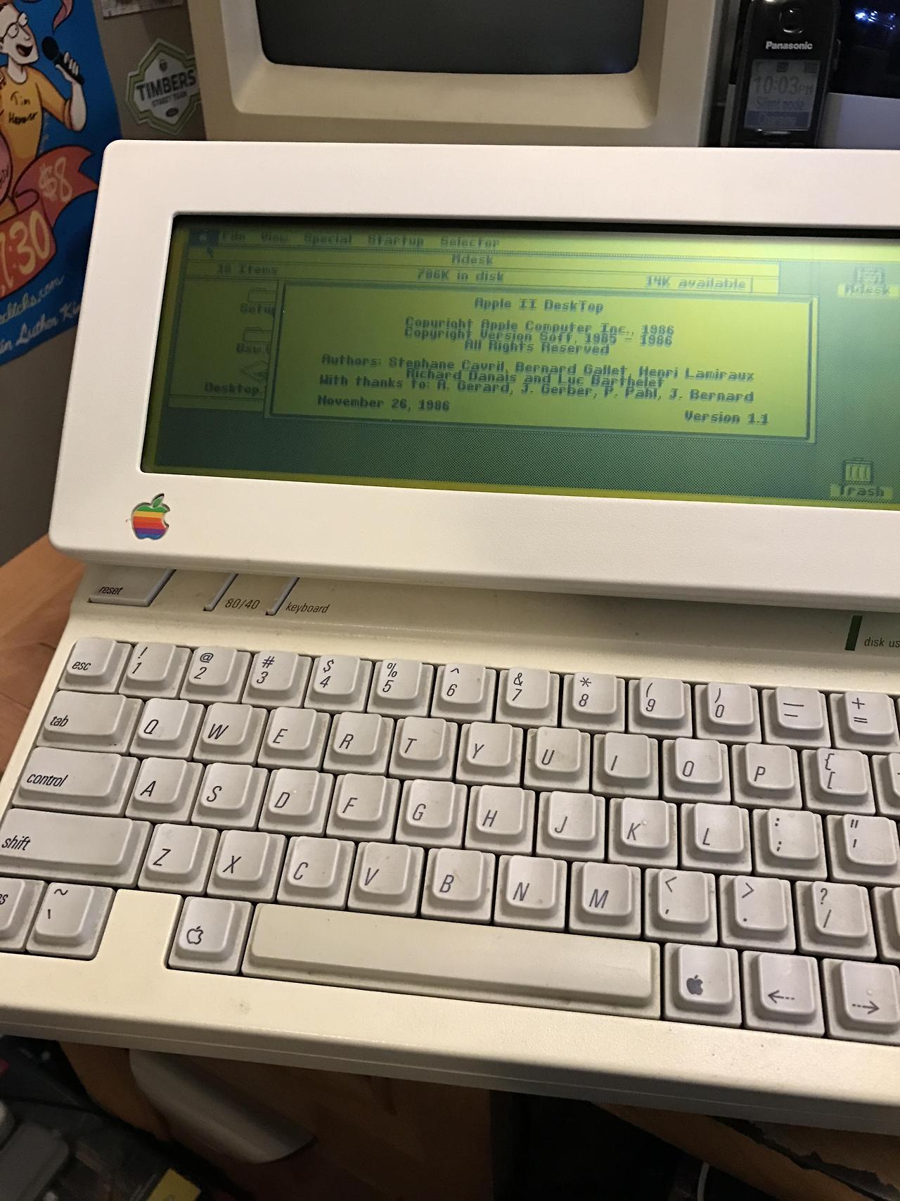 80-90s Computing — Apple IIc as a battery-powered portable ...