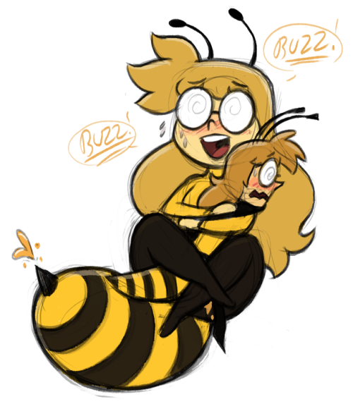 And because bees aren’t hip unless there is also fucking, I drew...