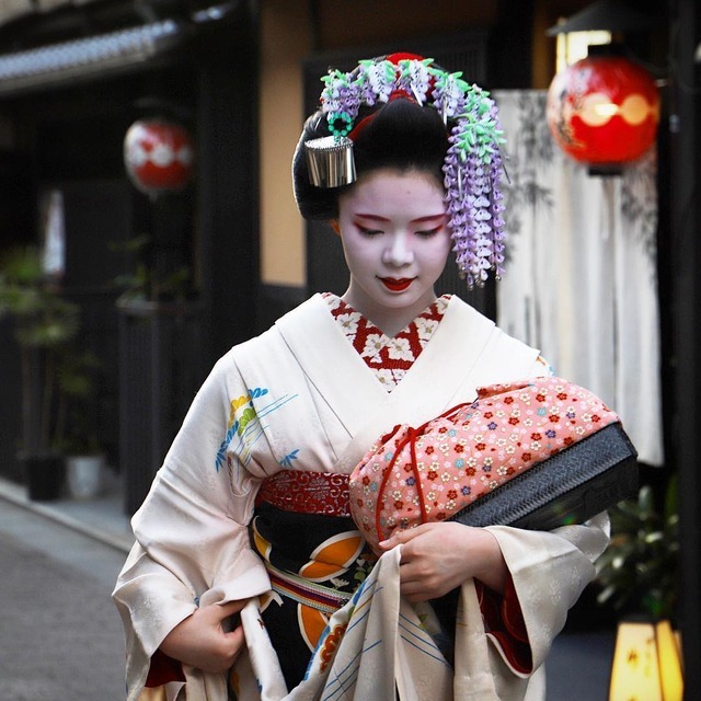 Geiko & Maiko — May 2018: Maiko Mametama (Ninben Okiya) of Gion...