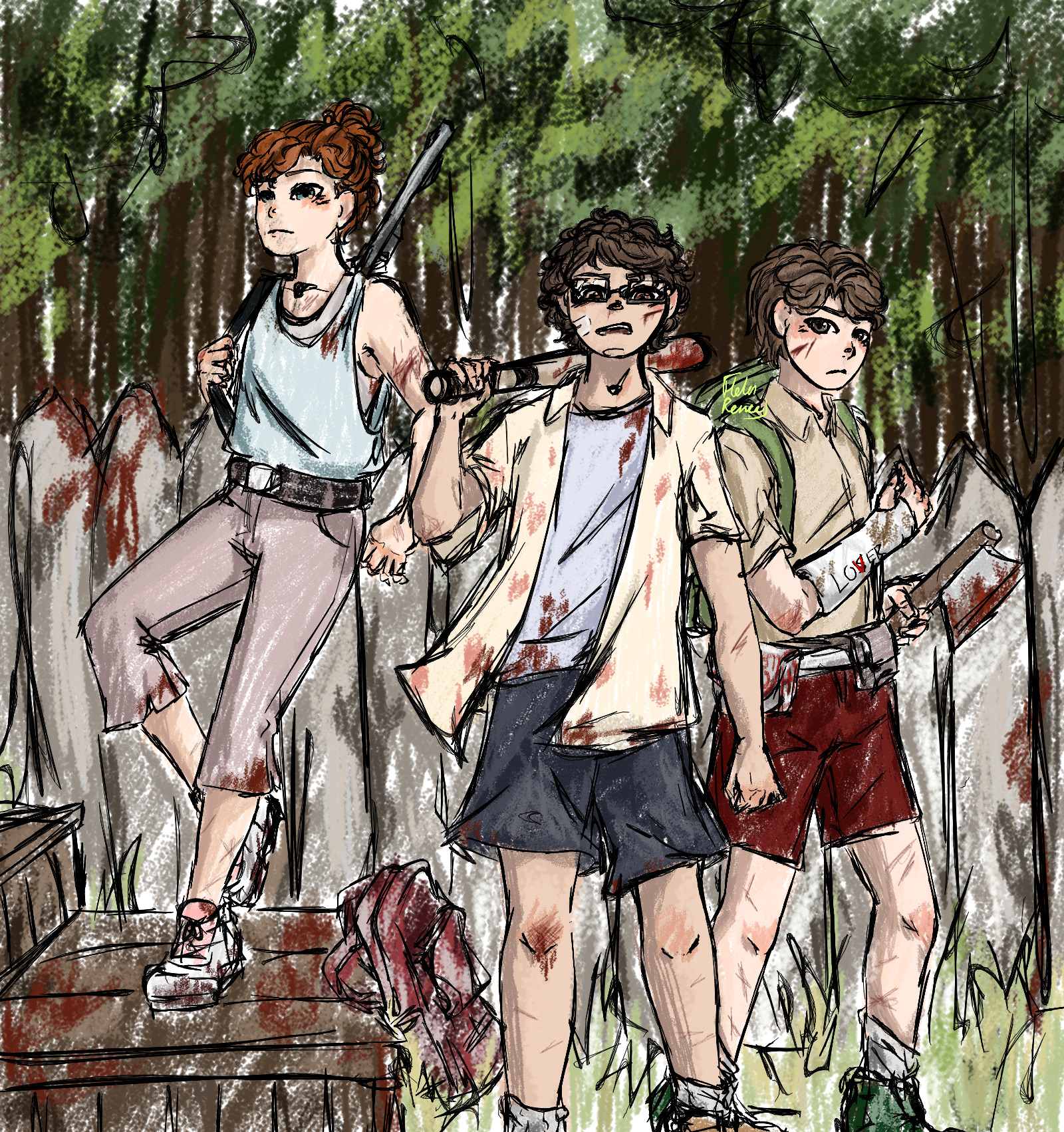 im dead inside — (click for better quality) Zombie apocalypse au,...