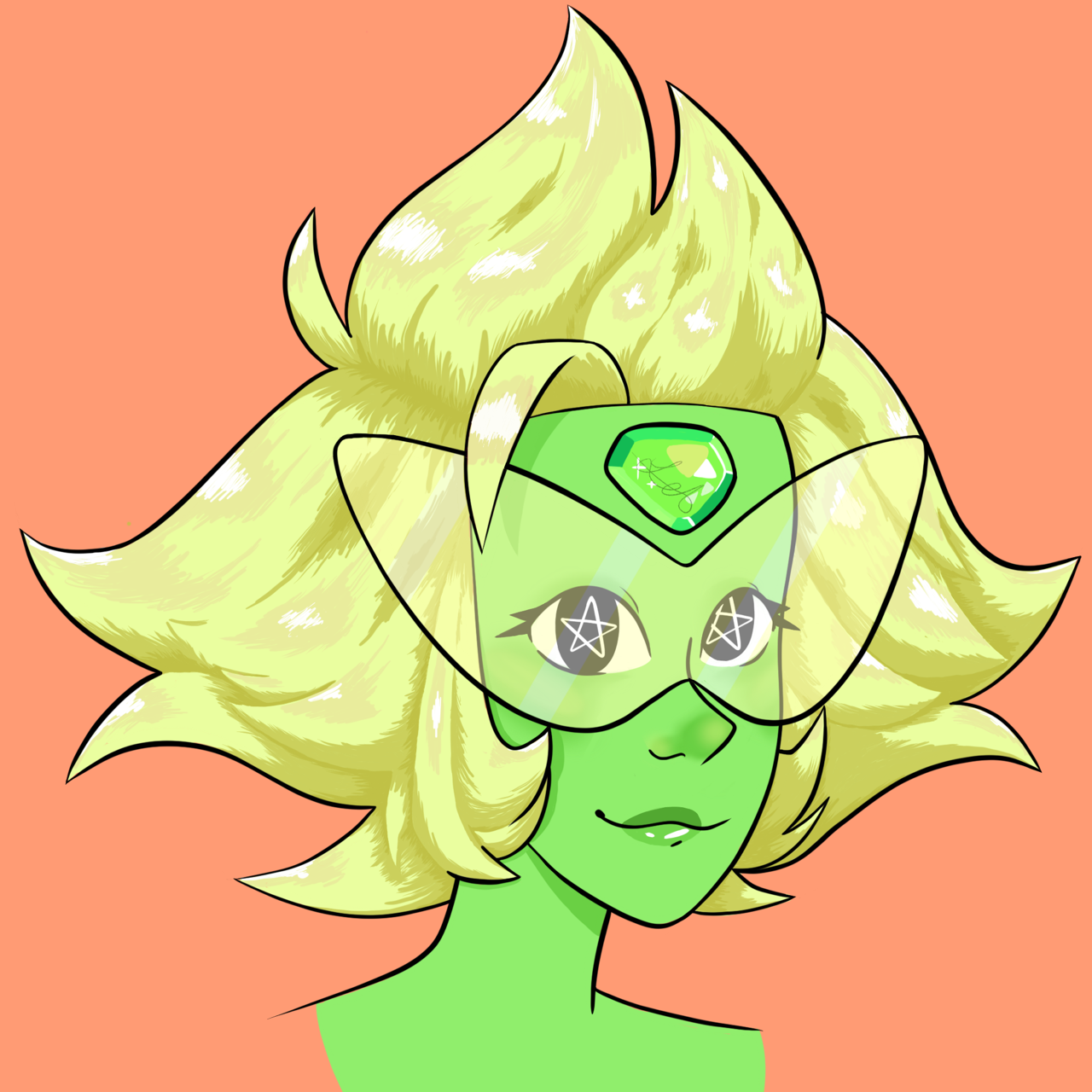 It’s Peridot! The hair was a real challenge and took me ages to do but I enjoyed doing it, nonetheless.