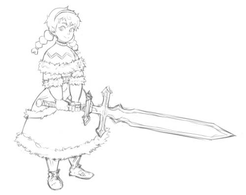 little sword girl