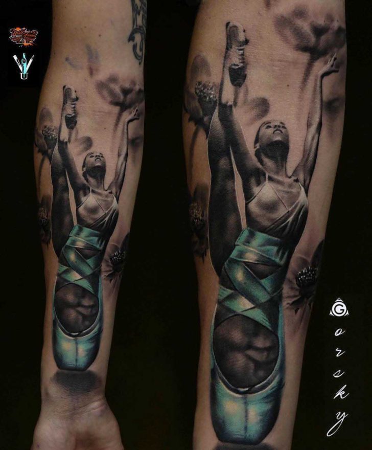 dubuddha.org Tattoo — (via Ballet Dancer Tattoo on Arm | Best Tattoo...