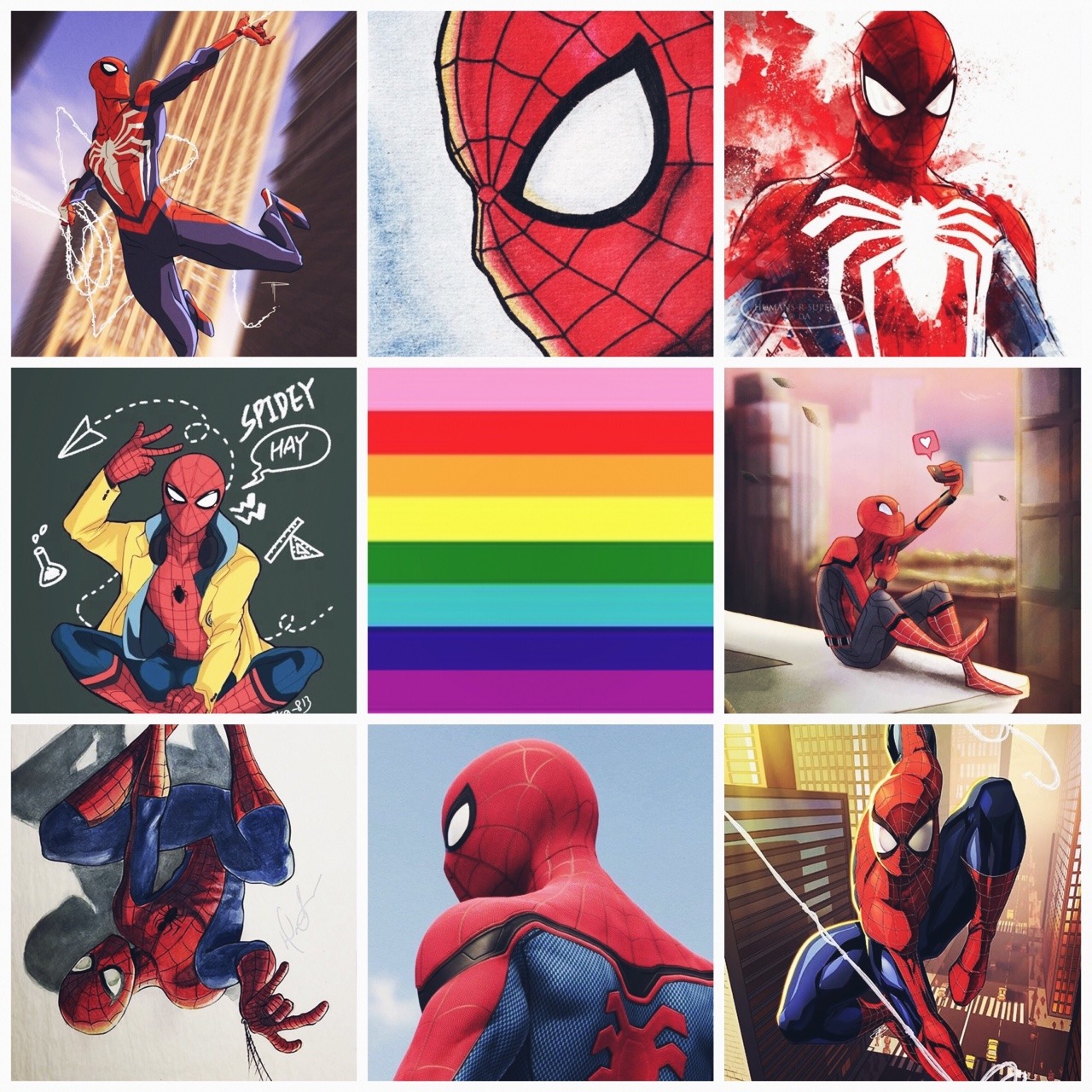 Spider Man Mood Board Tumblr.