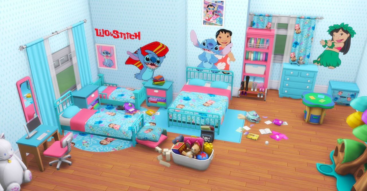 I Create Bedroom Sets For The Sims 4 Lilo And Stitch