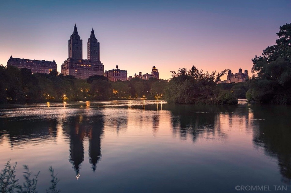 Quiet sunset in Central Park by Rommel Tan