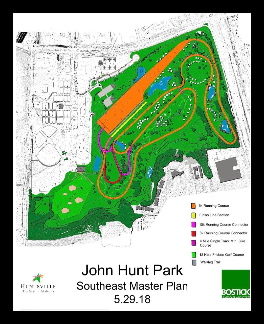 BLA Landscape Architects Huntsville• Chad Bostick — Working master plan