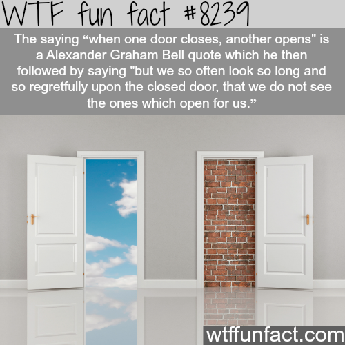 wtf-fun-factss:When one door closes, another opens - WTF fun...