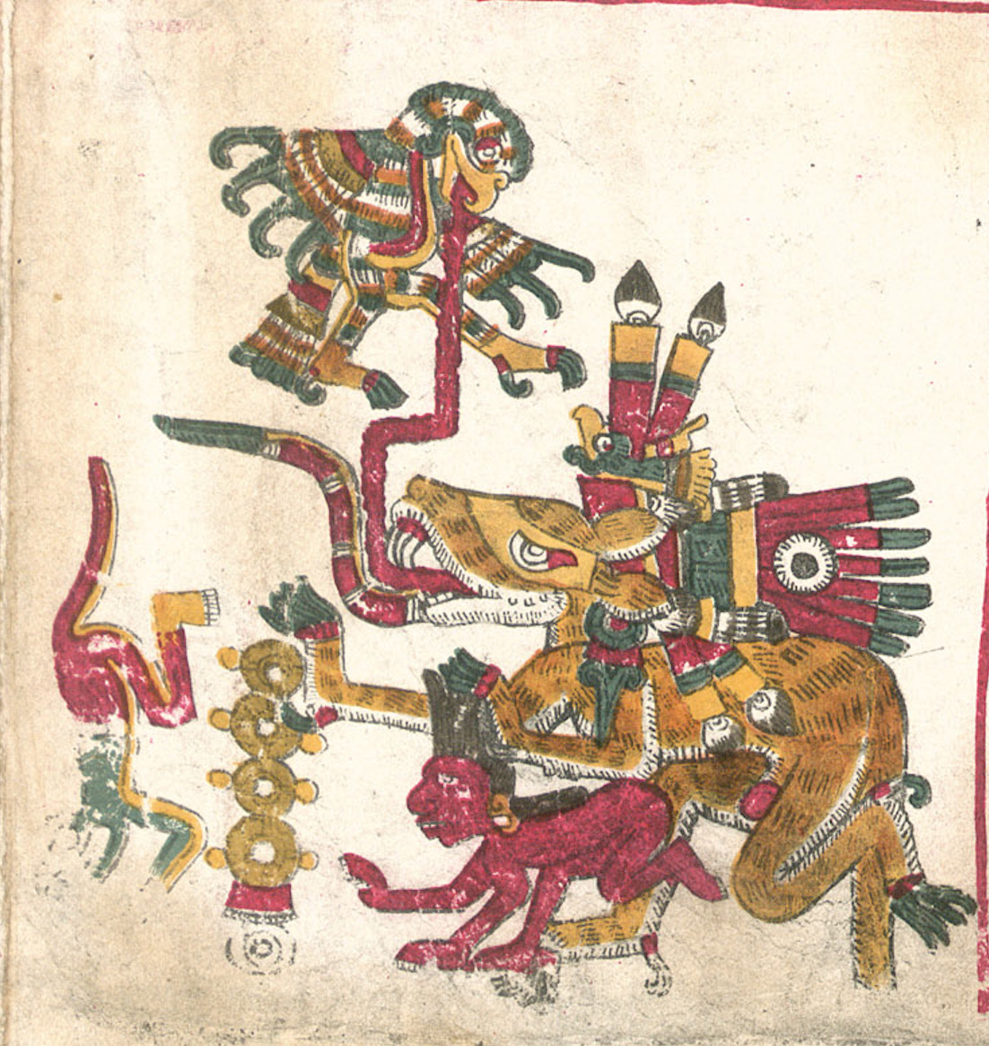 Mexica Heart — Huehuecoyotl, the Old Coyote is the Teotl of...