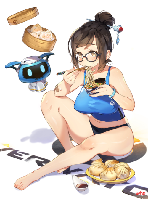 overwatch mei by artist whoisshe (@whoisshewh)