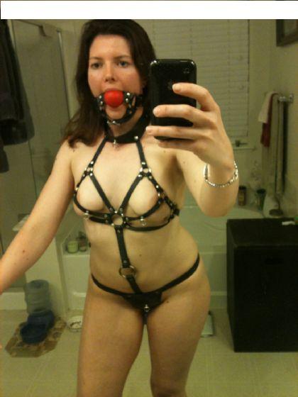 gagged4life:I usually prefer gagged selfies that aren’t overly...