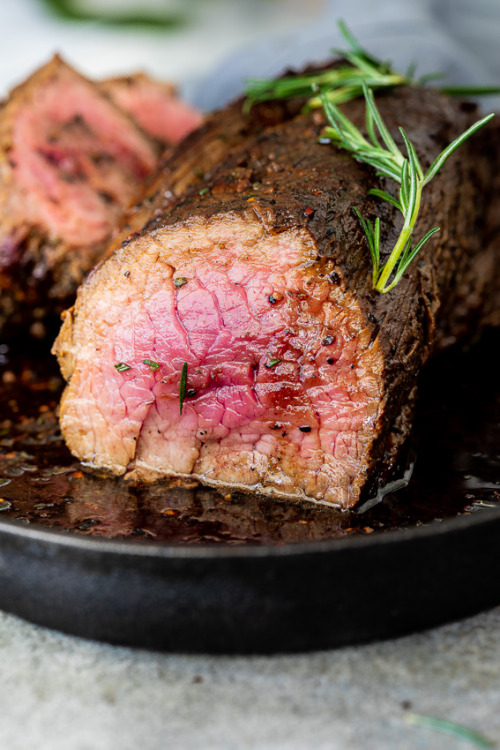 Really nice recipes. Every hour. — Rosemary-crusted beef fillet with horseradish...
