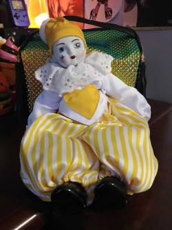 yellow clown doll