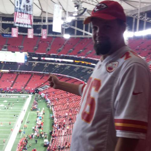 Representing #ChiefsKingdom in enemy territory! (at The Georgia...