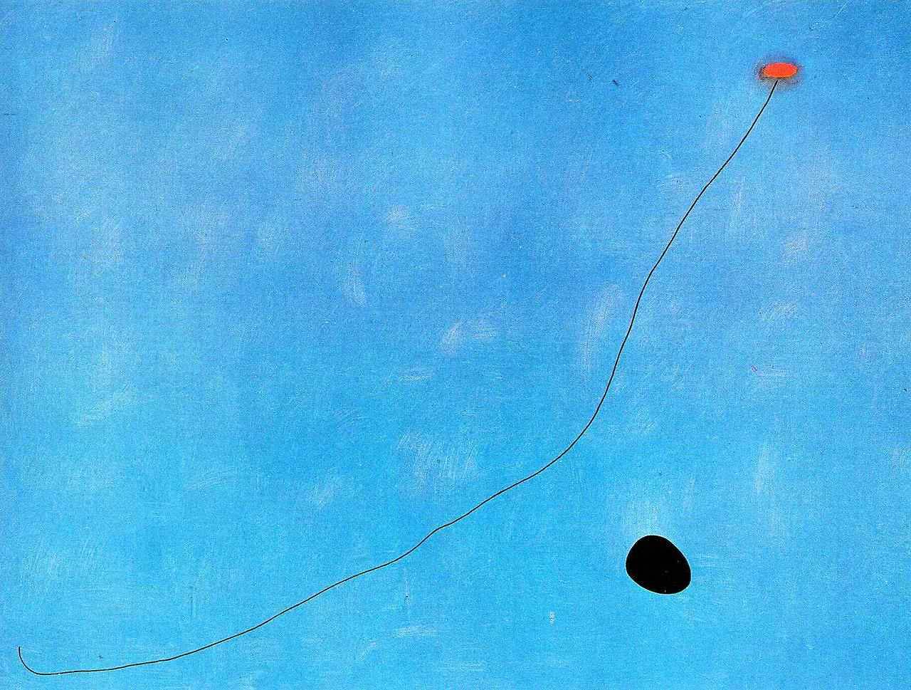 Joan Miro — Blue III via Joan MiroSize: 355x270 cm Medium:...