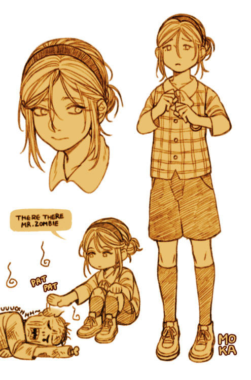 coffeebear-sama:RESIDENT DOODLESRE2 Remake doodles: Sherry...