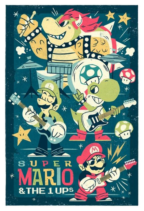 pixalry:Super Mario & The 1 Ups - Created by Bobby...