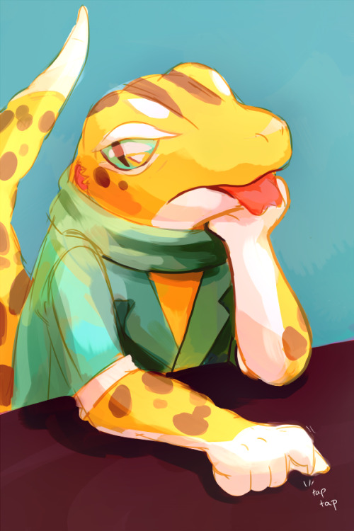 You know, I’ve drawn a lot of Leopard Geckos this yearMost of...