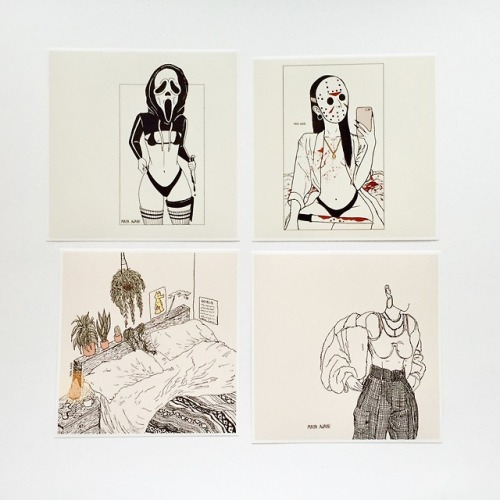 maya ajani mayaajani etsy etsy shop illustration art prints astrology mystic spiritual bape supreme cuban doll scream jason jason voorhees babes fashion