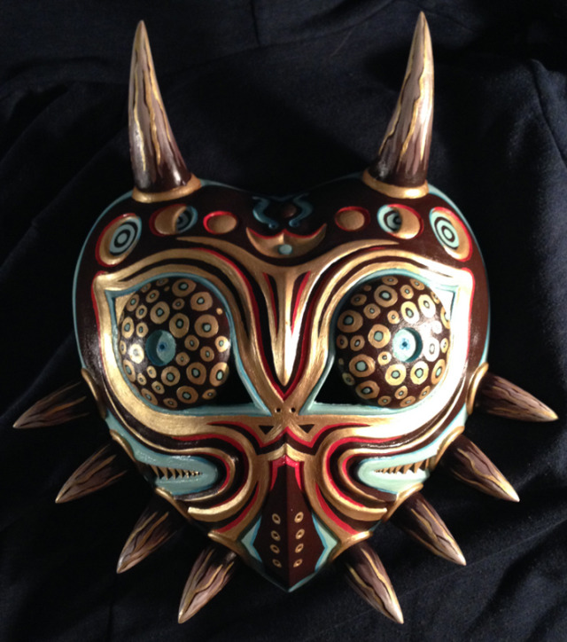 shawn witt illustration, Here’s the final Oni Mask with the horns attached.