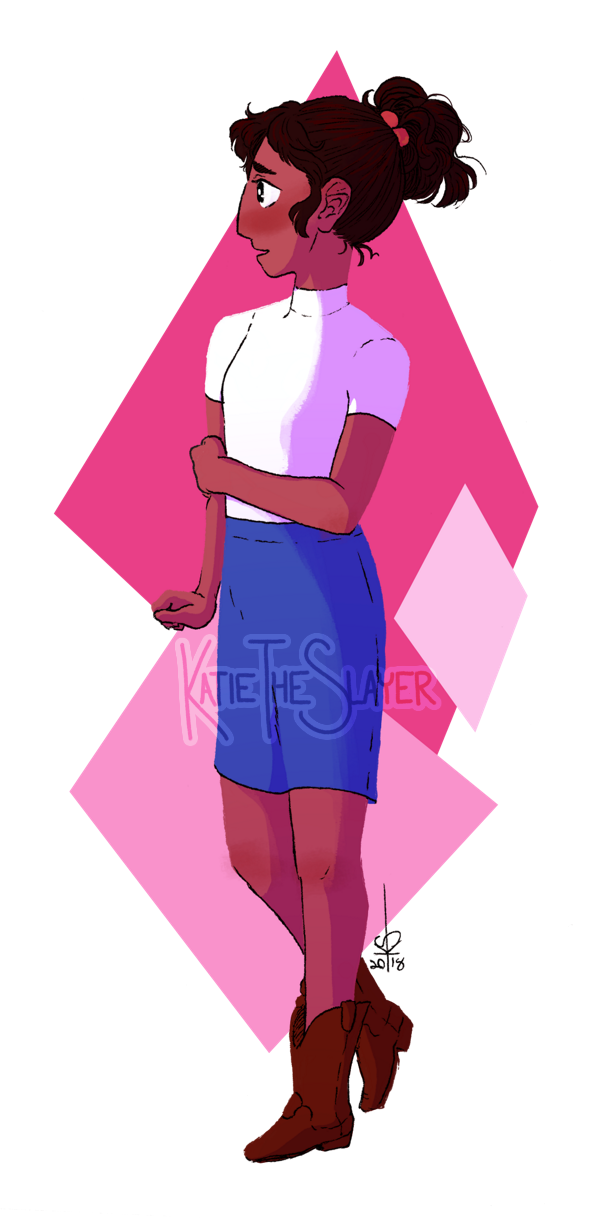 Sketched a lil Connie based on a screencap of one of the new SU episodes! I love this outfit of Connie’s, it’s so cute!!!