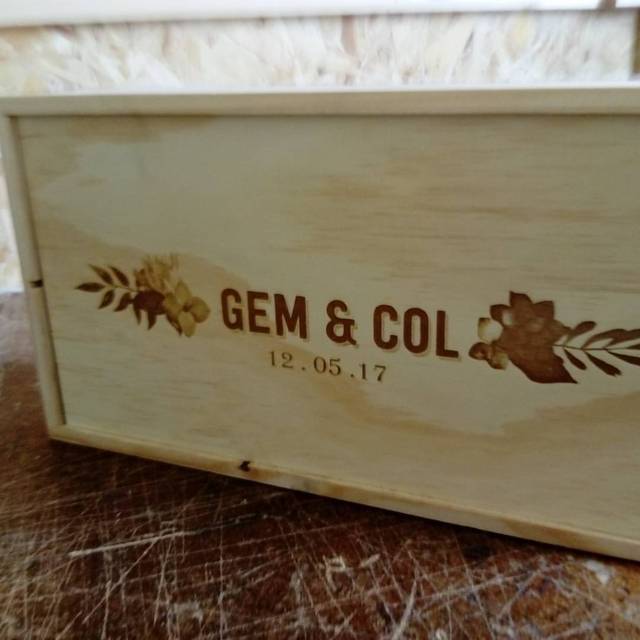 Laser Lab - Laser Cutting Service Dublin, Ireland — Personalised engraved wine do for a couples...